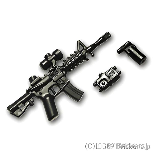 LEGOR パーツ アサルトライフル M5A1 R.I.S：[Black / ブラック] cp-sdt-m5a1ris-026 の商品ページ｜レゴRパーツ バラ売りのブリッカーズ