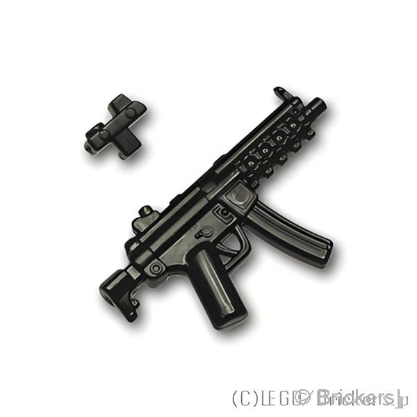 LEGOR パーツ サブマシンガン MP5A3 リフレックスサイト付き：[Black / ブラック] cp-sdt-mp5a3-026 の商品ページ｜レゴRパーツ バラ売りのブリッカーズ
