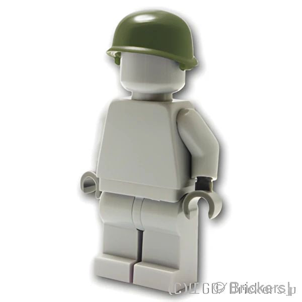 LEGOR パーツ アーミーヘルメット US M-1：[Tank Green / タンクグリーン] cp-sdt-usm1-tg の商品ページ｜レゴRパーツ バラ売りのブリッカーズ