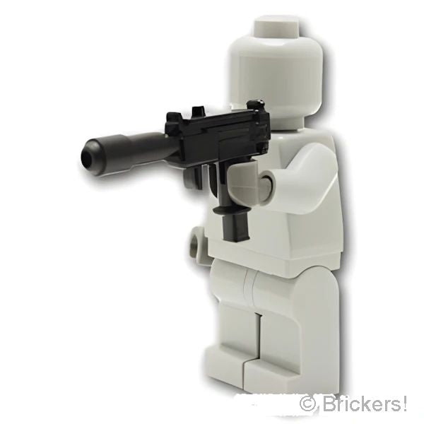 LEGOR パーツ サブマシンガン Mini-UZI サイレンサー付き：[Black / ブラック] cp-sdt-uzij5-026 の商品ページ｜レゴRパーツ バラ売りのブリッカーズ