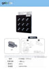 【gobrick】マグネットチェーンセット - 道路プレート専用：[Light Bluish Gray / グレー]