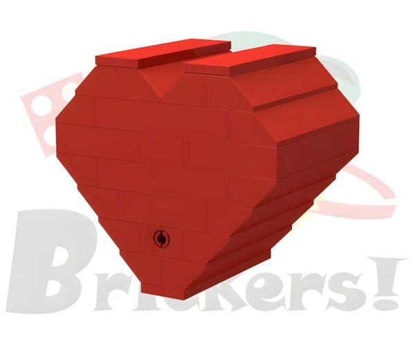LEGOR パーツ ジョイフルセット／ハート型ケース l-bros019 の商品ページ｜レゴRパーツ バラ売りのブリッカーズ