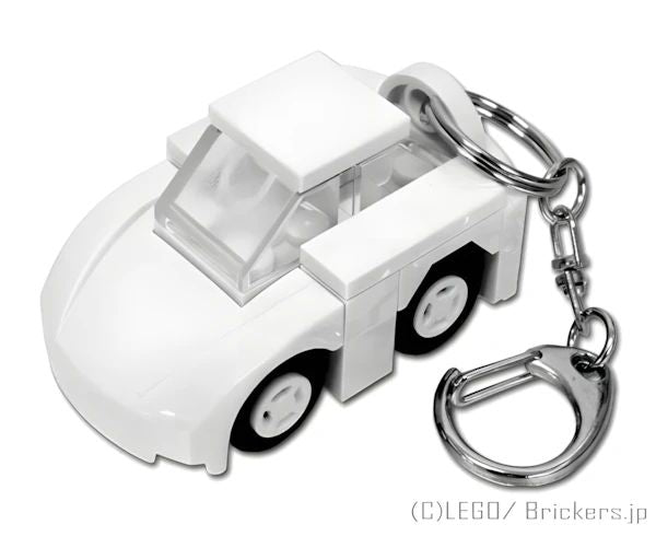 LEGOR パーツ ジョイフルセット／ミニカーキーホルダー(白)【BROS044a】 l-bros044a の商品ページ｜レゴRパーツ バラ売りのブリッカーズ