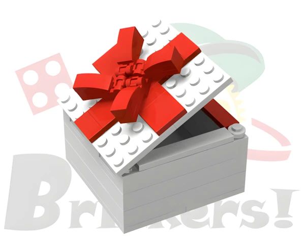LEGOR パーツ ジョイフルセット／ギフトボックス型小物入れ(白x赤)【BROS053a】 l-bros053a の商品ページ｜レゴRパーツ バラ売りのブリッカーズ