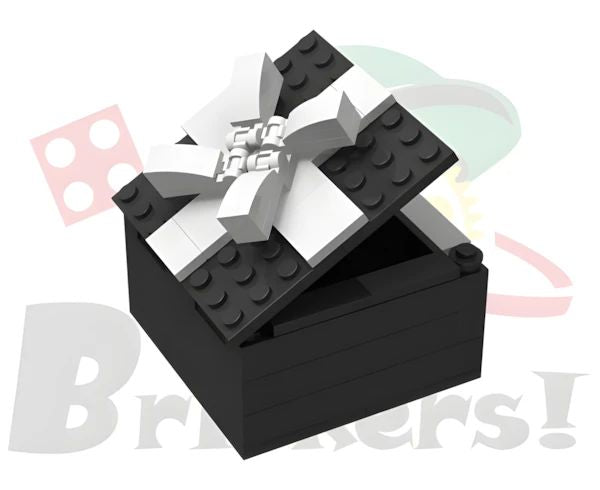 LEGOR パーツ ジョイフルセット／ギフトボックス型小物入れ(黒x白)【BROS053c】 l-bros053c の商品ページ｜レゴRパーツ バラ売りのブリッカーズ