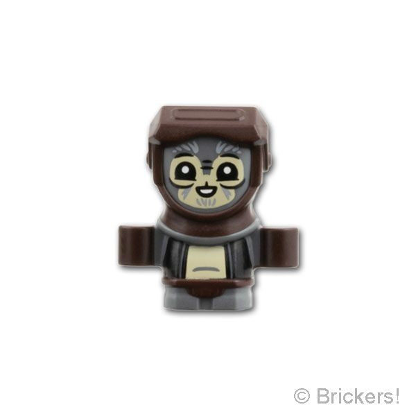 LEGO® ミニフィグ アンゼラン - ダークブラウンフード (6581505) 【SW1524】 MF-SW1524 
