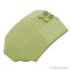 ウィンドスクリーン カーブ 8 x 6 x 2 - スロープサイド：[Olive Green / オリーブグリーン]
