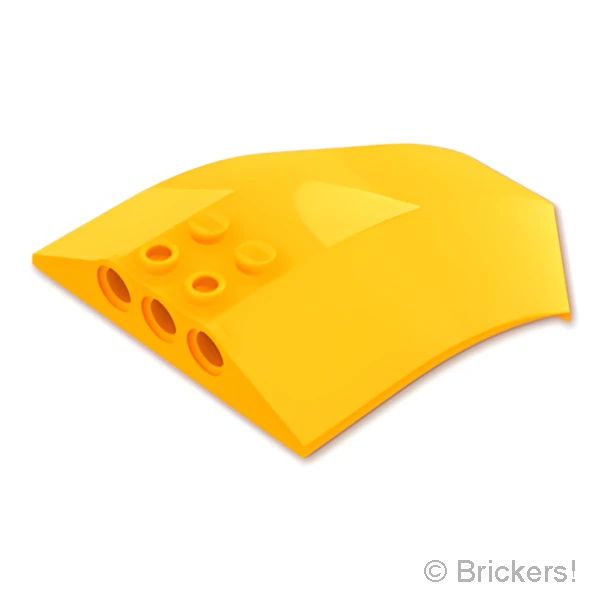 LEGOR パーツ 6485425 ウィンドスクリーン カーブ 8 x 6 x 2 - スロープサイド：[Bt,Lt Orange / ブライトライトオレンジ] x224-191 の商品ページ｜レゴRパーツ バラ売りのブリッカーズ