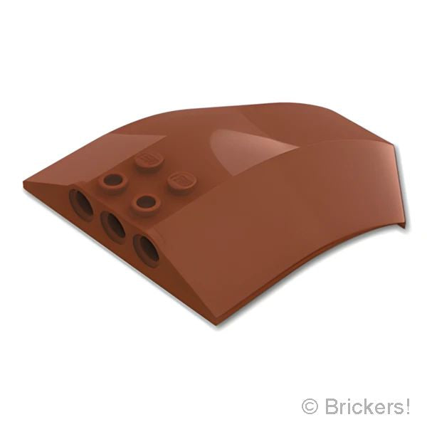 LEGOR パーツ 4505844/6179678 ウィンドスクリーン カーブ 8 x 6 x 2 - スロープサイド：[Reddish Brown / ブラウン] x224-192 の商品ページ｜レゴRパーツ バラ売りのブリッカーズ