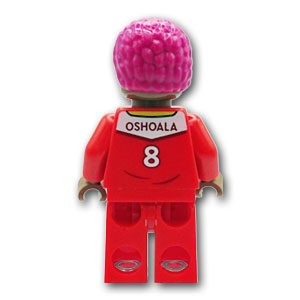 LEGO® ミニフィグ アシサト・オショアラ - 赤いサッカーユニフォーム 【SOC156】 MF-SOC156 