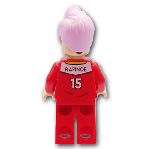 LEGO® ミニフィグ ミーガン・ラピノー - 赤いサッカーユニフォーム 【SOC157】 MF-SOC157 
