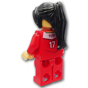 LEGO® ミニフィグ 永里優季 選手 - 赤いサッカーユニフォーム 【SOC158】 MF-SOC158 