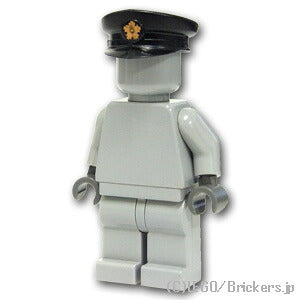 LEGO® パーツ ポリスキャップ 旭日章プリント：[Black / ブラック] cp-sdt-phs6pc02-026 