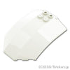 ウインドスクリーン 8 x 6 x 2 - カーブ スロープ：[White / ホワイト]
