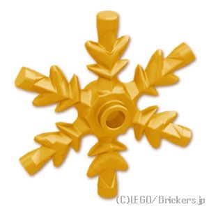 LEGO® レゴ パーツ 6438236 雪の結晶 4 x 4：[Pearl Gold / パールゴールド] x789-297 