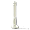 街灯ポスト 2 x 2 x 7 溝4筋：[White / ホワイト]