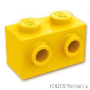 ブロック 1 x 2 - 1面スタッド：[Yellow / イエロー]
