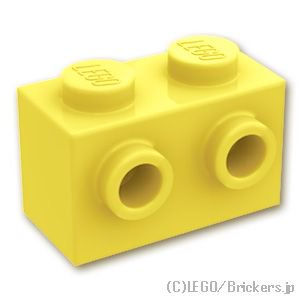 ブロック 1 x 2 - 1面スタッド：[Bt,Lt Yellow / ブライトライトイエロー]