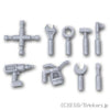 工具 - 9種 マルチパック：[Flat Silver / フラットシルバー]