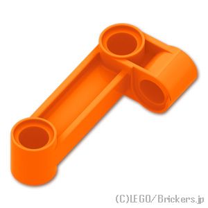 テクニック ピンコネクター 2 x 4 垂直ベント：[Orange / オレンジ]