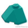 コーナーウェッジ 2 x 2 45°：[Dark Turquoise / ダークターコイズ]