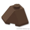 コーナーウェッジ 2 x 2 45°：[Dark Brown / ダークブラウン]