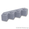ブロック 4 x 4 - ファセット：[Light Bluish Gray / グレー]