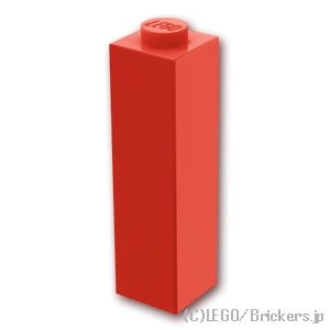 ブロック 1 x 1 x 3：[Red / レッド]