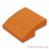 カーブスロープ - 2 x 2 x 2/3：[Dark Orange / ダークオレンジ]