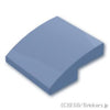 カーブスロープ - 2 x 2 x 2/3：[Sand Blue / サンドブルー]