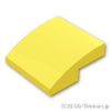 カーブスロープ - 2 x 2 x 2/3：[Bt,Lt Yellow / ブライトライトイエロー]