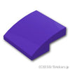 カーブスロープ - 2 x 2 x 2/3：[Dark Purple / ダークパープル]