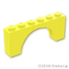 アーチ 1 x 6 x 2：[Bt,Lt Yellow / ブライトライトイエロー]