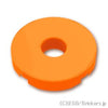 ラウンド タイル 2 x 2 - ホール：[Orange / オレンジ]
