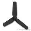 プロペラ 3枚刃 9L - センター埋込：[Black / ブラック]