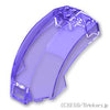 ウィンドスクリーン 10 x 6 x 4 カーブ：[Tr,Purple / トランスパープル]