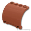 カーブパネル 3 x 4 x 3 - クリップヒンジ：[Reddish Brown / ブラウン]