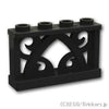 オーナメントフェンス 1 x 4 x 2：[Black / ブラック]