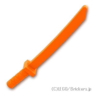 刀 - 四角ツバ タイプ2：[Orange / オレンジ]