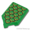 タイル 2 x 3 五角形 - ドラゴンの鱗：[Green / グリーン]