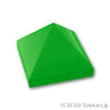 スロープ 45°ピラミッド - 1 x 1 x 2/3 ：[Bt,Green / ブライトグリーン]