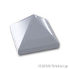 スロープ 45°ピラミッド - 1 x 1 x 2/3 ：[Flat Silver / フラットシルバー]