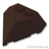 ウェッジ 4 x 4 - ポインテッド：[Dark Brown / ダークブラウン]