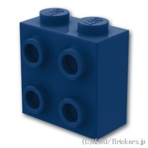 ブロック 1 x 2 x 1 2/3 1面スタッド：[Dark Blue / ダークブルー]
