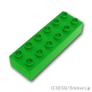 デュプロ ブロック 2 x 6：[Bt,Green / ブライトグリーン]