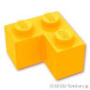 コーナー ブロック 2 x 2：[Bt,Lt Orange / ブライトライトオレンジ]