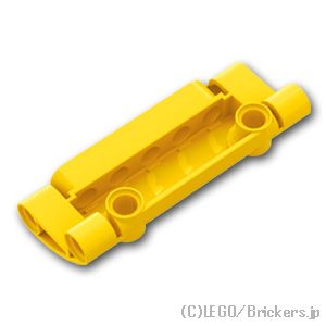 テクニック パネル カーブ 7 x 3 2穴：[Yellow / イエロー]