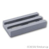タイル 1 x 2 - グリル：[Light Bluish Gray / グレー]