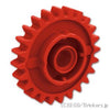 テクニック 両側クラッチ ギア - 24歯：[Red / レッド]