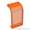 カーブトップパネル 3 x 4 x 6：[Tr,Orange / トランスオレンジ]